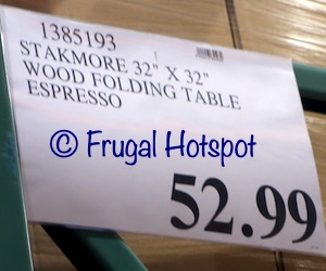 Stakmore 32 Wood Folding Table | Costco Price
