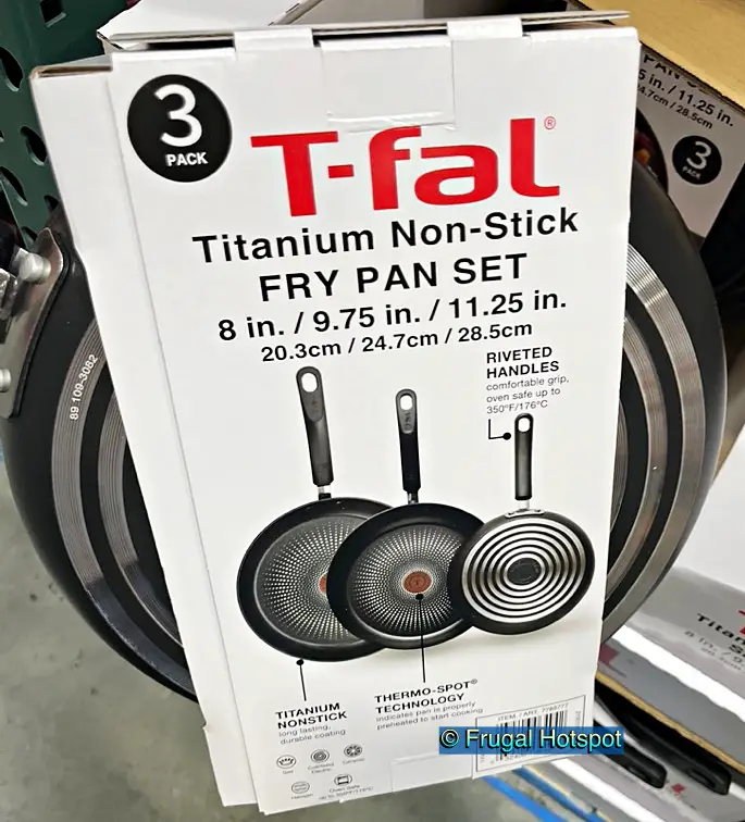 T-fal Titanium Non-Stick Fry Pan 3-Piece Set | Costco Sale Item 7788777