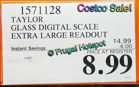 Taylor Glass Digital Scale | Costco Sale Price 2022