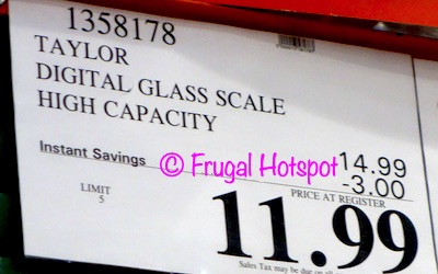 Taylor Glass Digital Scale | Costco Sale Price