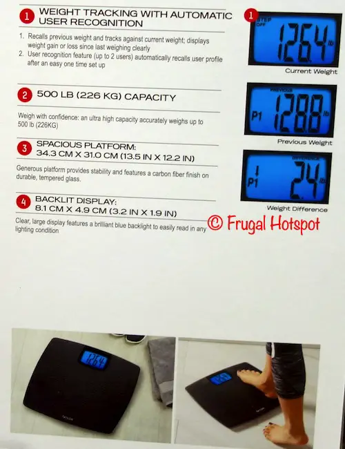 Taylor Glass Digital Scale Description | Costco