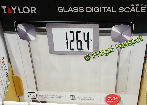 Taylor Glass Digital Scale with Stainless Steel Accents | Costco