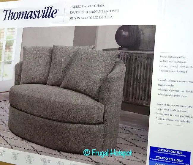 Thomasville Fabric Swivel Chair at Costco for a Limited Time!