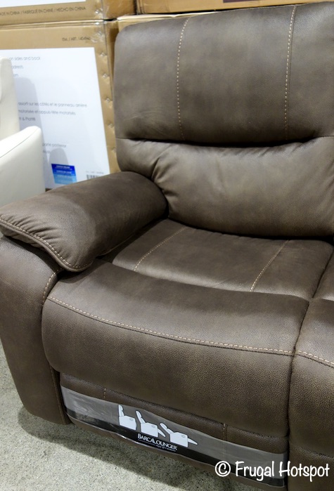 Barcalounger Fabric Reclining Sofa seat | Costco Display