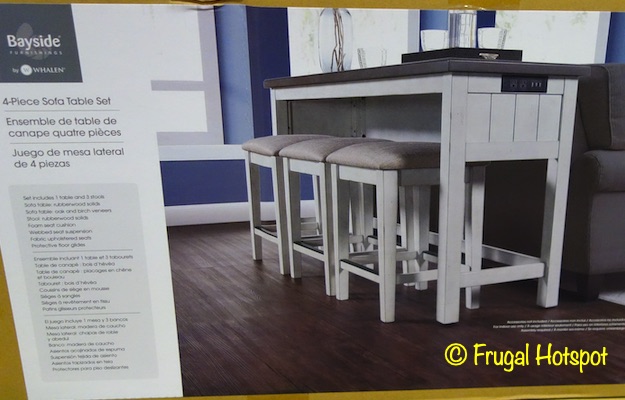 Bayside Furnishings Ashlyn 4-Piece Sofa Table Set | Costco