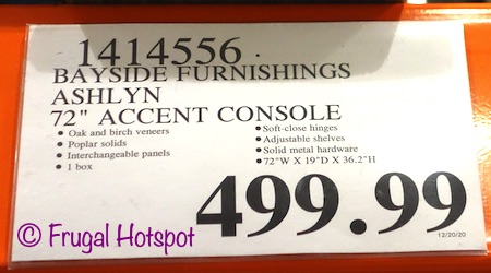 Bayside Furnishings Ashlyn Accent Console | Costco Price