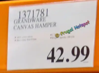 Canvas Hamper 1371781 | Costco Price