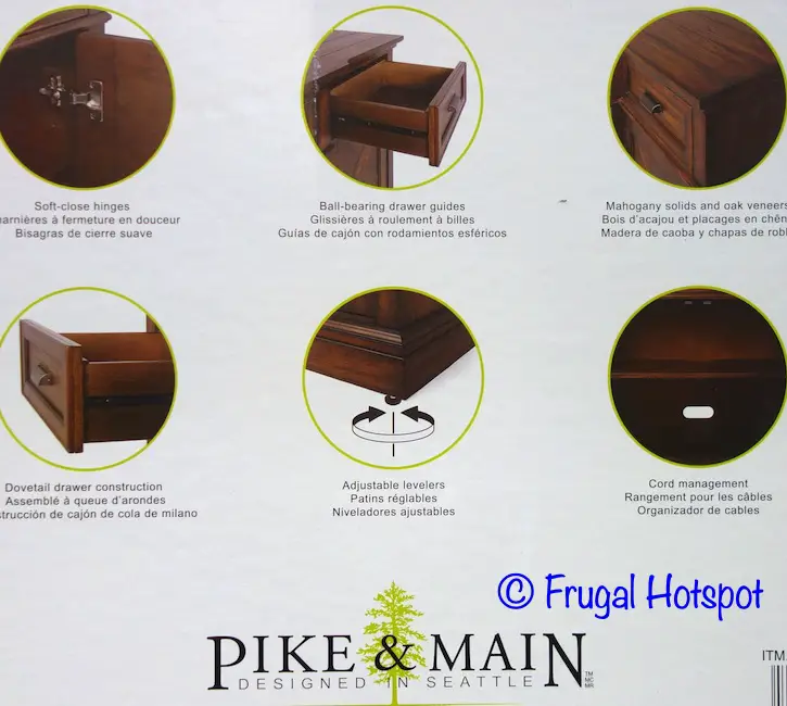 Corlis Pike and Main Accent Console details | Costco