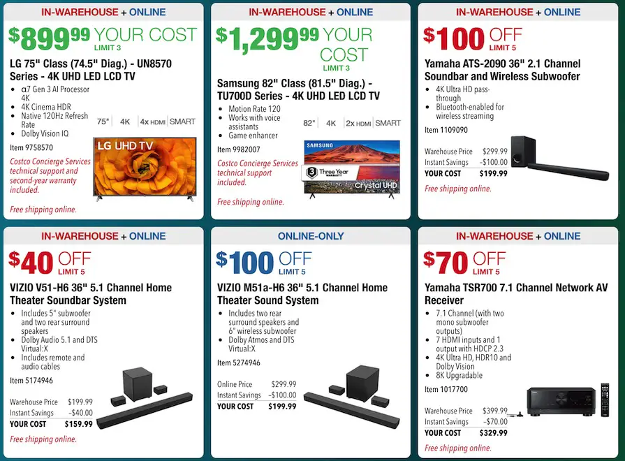 Costco Big Game Sale Jan Feb 2021 P2