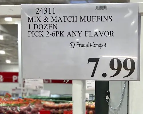 Costco Kirkland Signature Muffins price