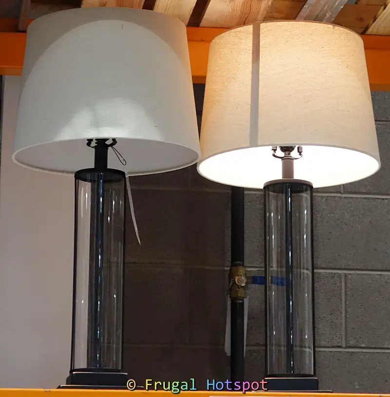 Davidson Glass Table Lamp Set | Costco Display