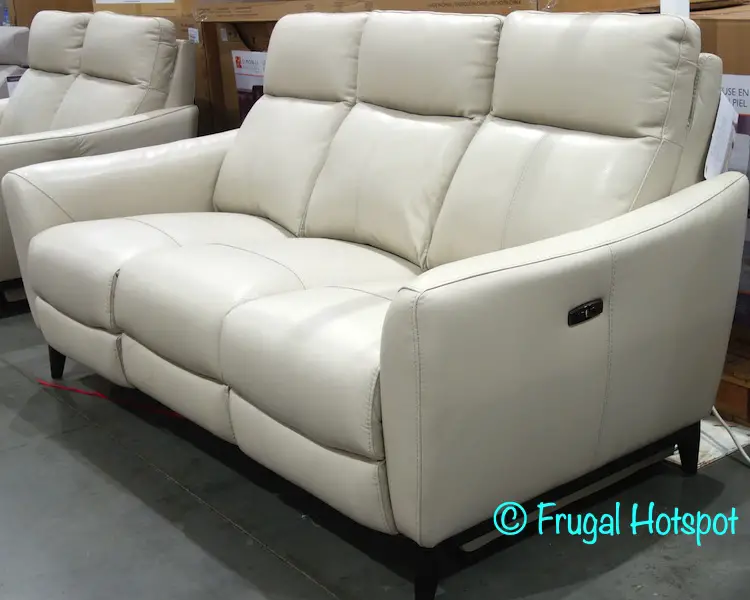 Gilman Creek Crosslin Leather Power Sofa | Costco Display