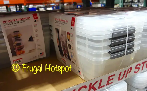 Iris Buckle Up 12.9 Quart Storage 4 pc Set | Costco