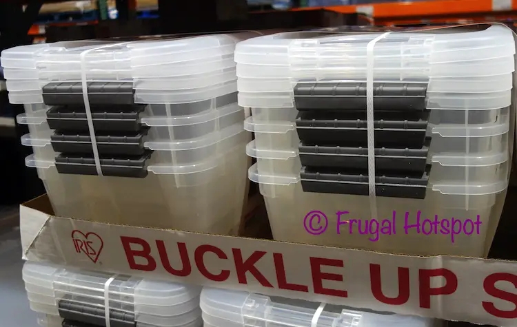 Iris Buckle Up 12.9 Quart Storage Set | Costco Display