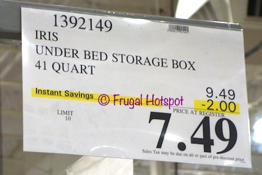 Iris Under Bed Storage Box | Costco Sale Price