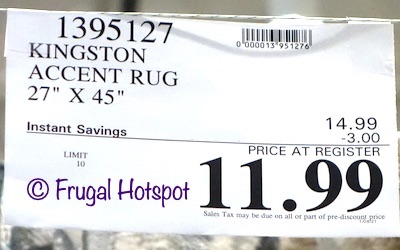 Kingston Accent Rug | Costco Sale Price