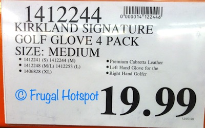 Kirkland Signature Golf Glove 4-Pack | Costco Price