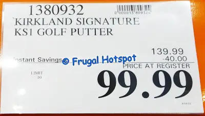 Kirkland Signature KS1 Putter (Right Handed) | Costco Sale Price