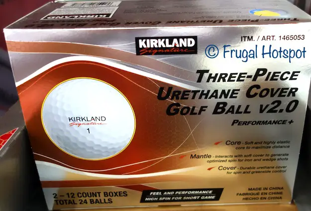 Kirkland Signature Three-Piece Urethane Cover Golf Ball v2.0 Performance+ | Costco