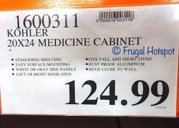 Kohler Mirrored Medicine Cabinet | Costco Price