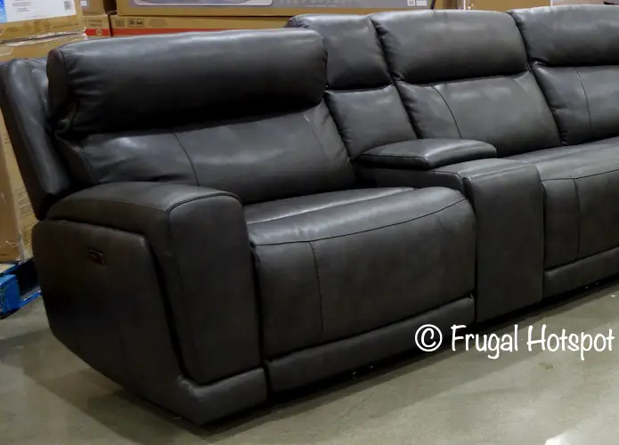 Lauretta Leather Power Reclining Sectional by Gilman Creek | Costco Display