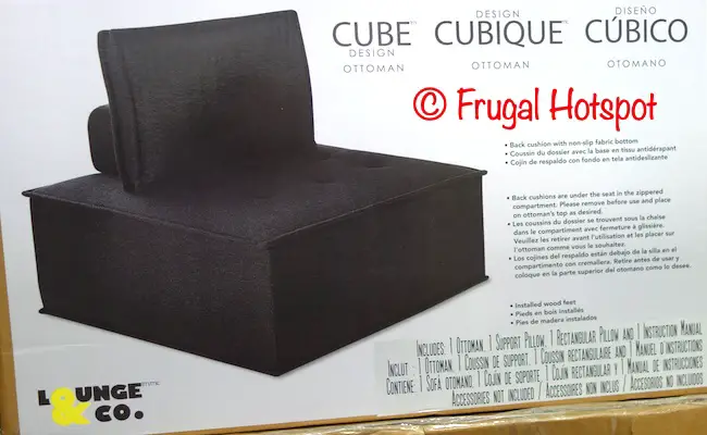 Lounge and Co Cube Ottoman | COSTCO