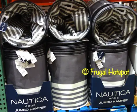 Nautica Stripes Laundry Hamper | Costco 1482710