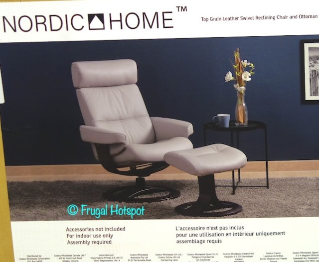 Oslo Nordic Home Leather Reclining Chair at Costco Frugal Hotspot