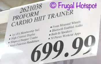 Pro Form Hiit L6 Smart Stepper Elliptical Costco Frugal Hotspot