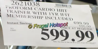 Pro-Form HIIT L6 Smart Stepper Elliptical | Costco Sale Price