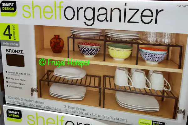 Smart Design Shelf Organizer, Set of 4