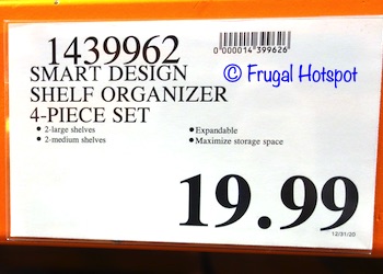 Smart Design Shelf Organizer Dimensions | Costco Price