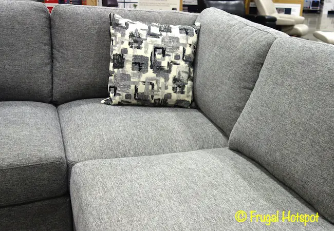 Synergy Home Fabric Sectional with Pillow | Costco Display