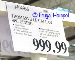 Thomasville Callan Dining Set | Costco Price