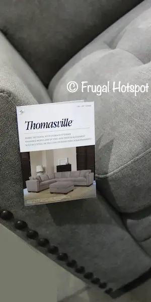 Thomasville Selena Sectional and Ottoman corner | Costco