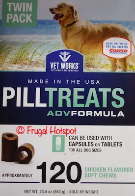 Vet Works Pill Treats 2:11.7 oz chicken flavored chew | Costco
