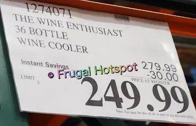 Wine Enthusiast 36 Bottle Wine Cellar | Costco Sale Price 2