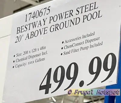 Bestway Above Ground Pool 20 ft x 12 ft | Costco Price | Item 1740675