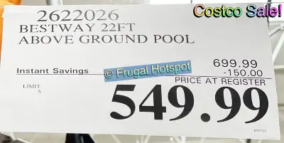Bestway Above Ground Pool | Costco Sale Price