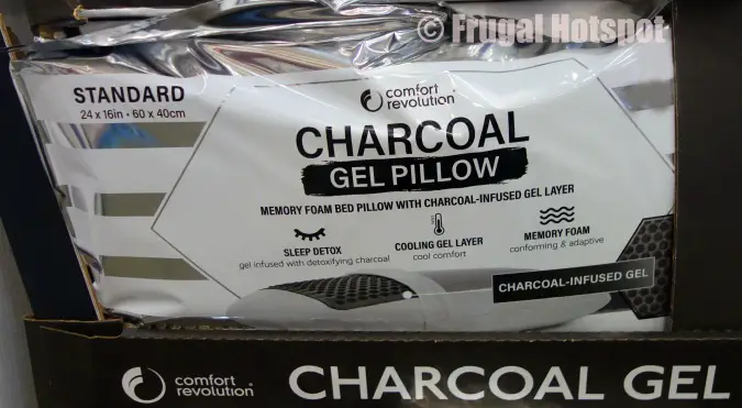 Comfort Revolution Charcoal Gel Memory Foam Pillow