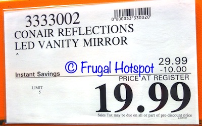 Conair Reflections LED Lighted Vanity Mirror | Costco Sale Price