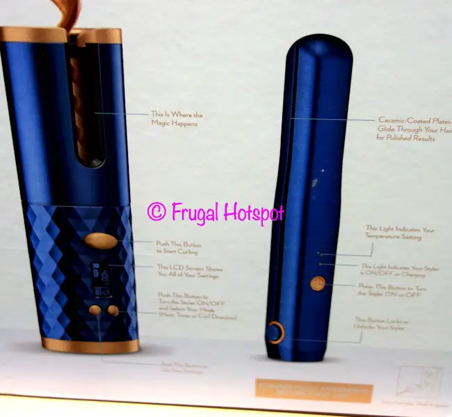 Conair Unbound Cordless Auto Curler and Flat Iron Description | Costco