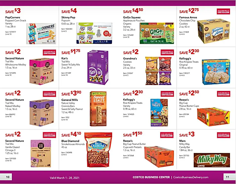 Costco Coupon Book Business Center MARCH 2021 Page 10 page 11