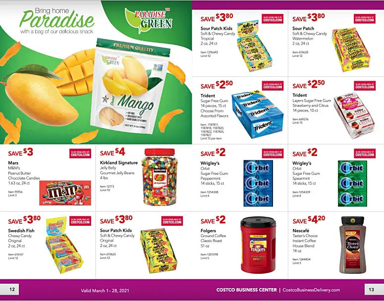 Costco Coupon Book Business Center MARCH 2021 Page 12 Page 13