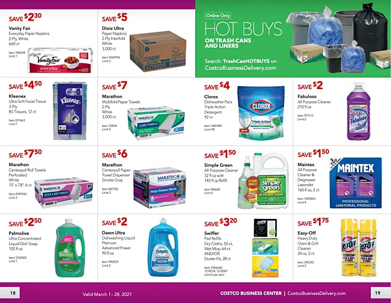 Costco Coupon Book Business Center MARCH 2021 Page 18 page 19