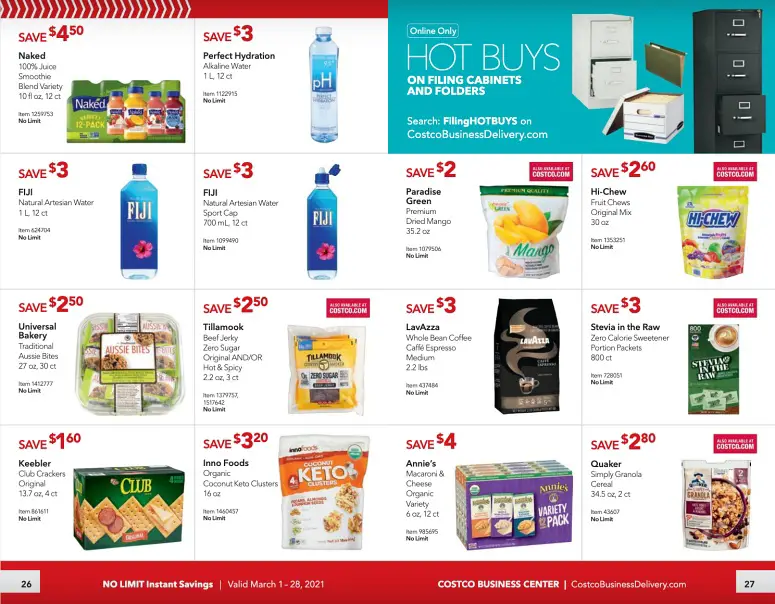 Costco Coupon Book Business Center MARCH 2021 Page 26 page 27