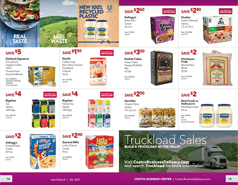 Costco Coupon Book Business Center MARCH 2021 page 14 page 15