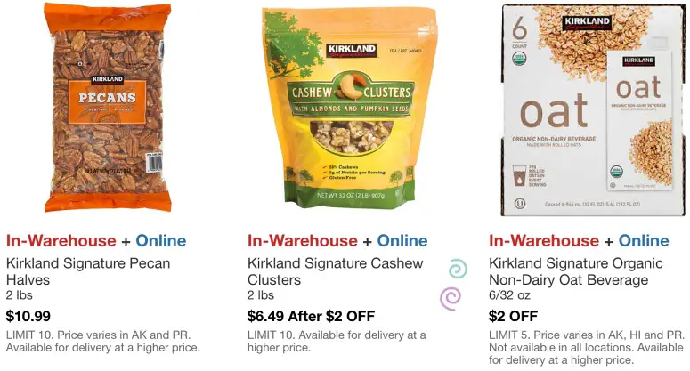 Costco Hot Buys March 2021 | Kirkland Signature Pecans, Cashew Clusters and Organic Non Dairy Oat Beverage