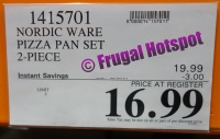 Costco Price Nordic Ware Pizza Pan Set