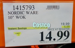 Costco Sale Price Nordic Ware Wok